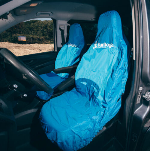 CAR SEAT COVER SINGLE CYAN - Imagen 3