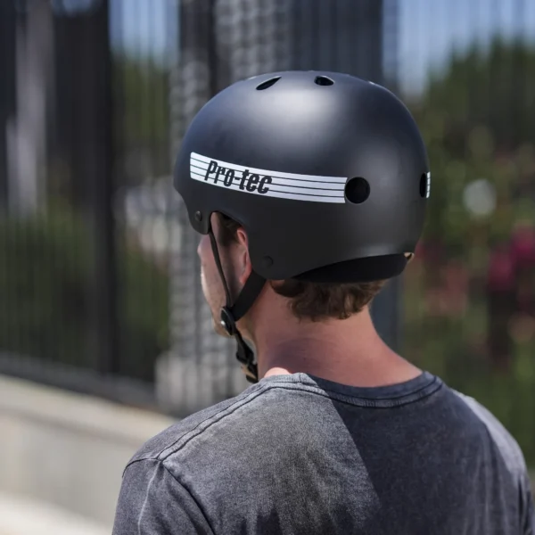 Helmet OLD SCHOOL LOW PRO ASIA FIT HELMET, BLACK MATTE