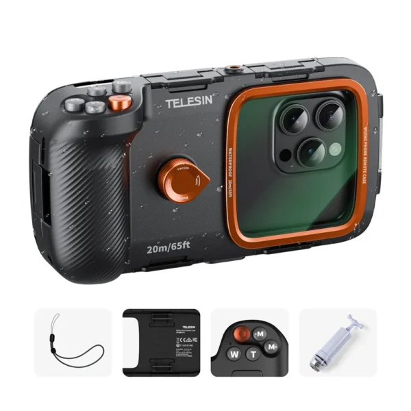 Case acuático con control remoto para Smartphones