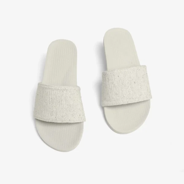 WOMENS SANDALS SLIDES RECYCLED FABRIC